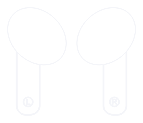 ITEXMI Xpods Essential earbuds, outline illustration