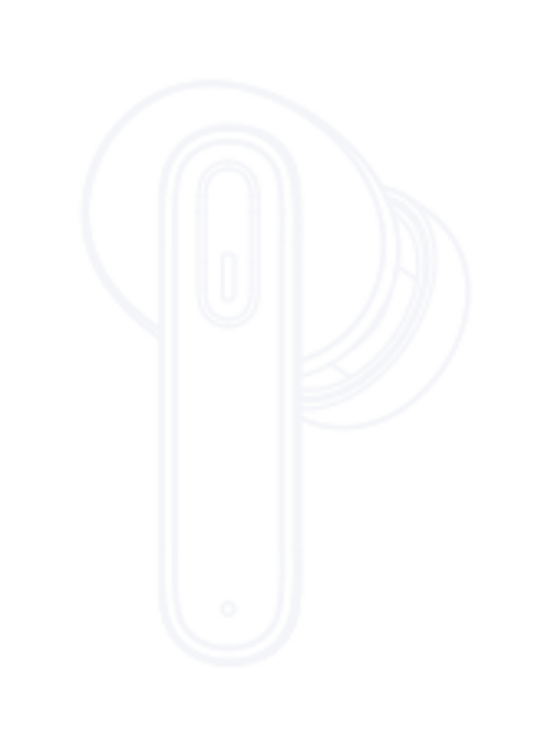 ITEXMI Xpods Pro earbud, outline illustration